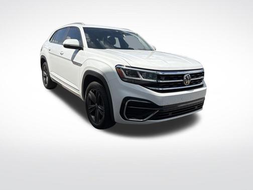 Pure White 2021 Volkswagen Atlas Cross Sport 3.6L V6 SE w/Technology R-Line
