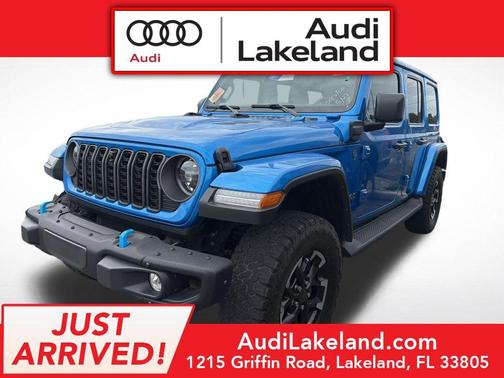 Hydro Blue Pearlcoat 2024 Jeep Wrangler 4xe Rubicon X