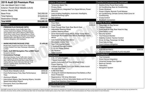 2019 Audi Q5 2.0T Premium Plus