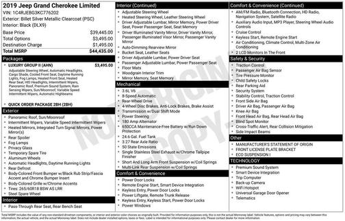 2019 Jeep Grand Cherokee Limited