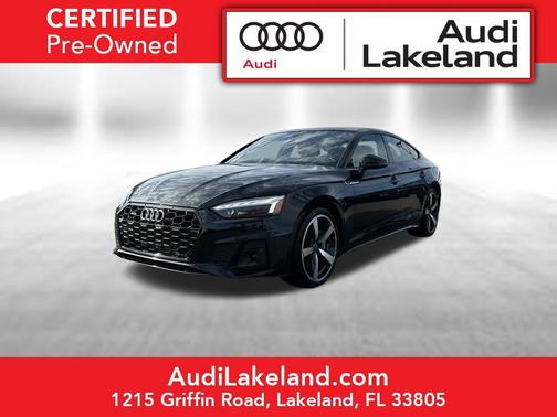 Mythos Black Metallic 2025 Audi A5 Sportback 45 S Line Premium Plus