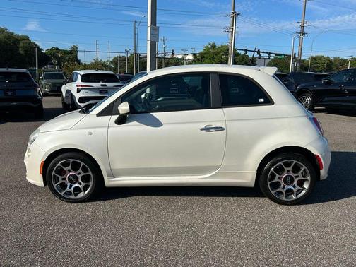 Bianco Perla (Pearl White Tri-Coat) 2012 FIAT 500 Sport