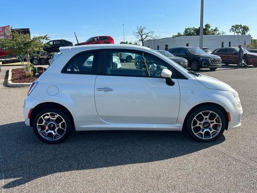 Bianco Perla (Pearl White Tri-Coat) 2012 FIAT 500 Sport