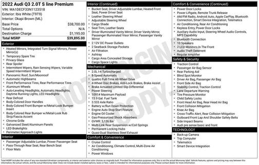 2022 Audi Q3 Premium
