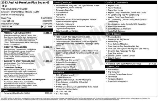 2023 Audi A6 45 Premium Plus