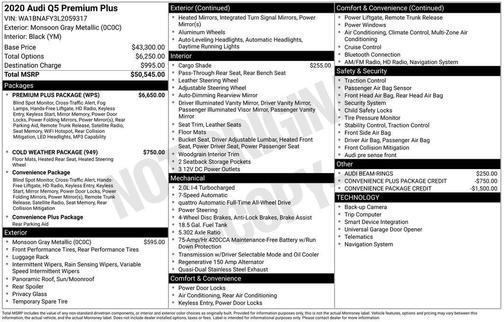 2020 Audi Q5 45 Premium Plus