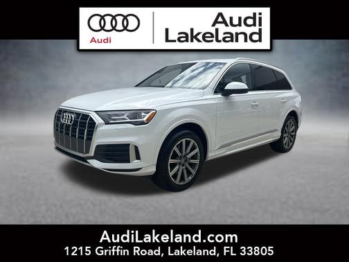 Glacier White 2023 Audi Q7 45 Premium
