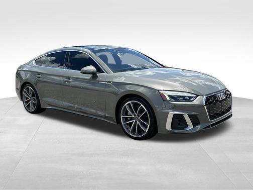 Gray Metallic 2023 Audi A5 Sportback 45 S Line Premium Plus