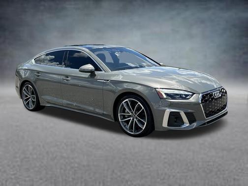 Gray Metallic 2023 Audi A5 Sportback 45 S Line Premium Plus