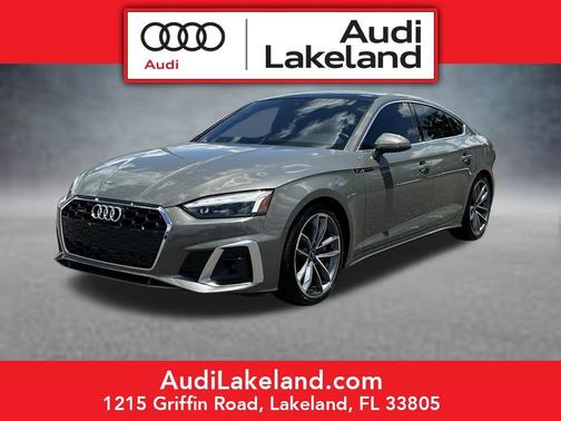 Gray Metallic 2023 Audi A5 Sportback 45 S Line Premium Plus