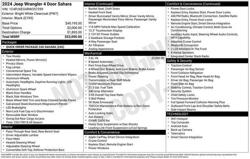 2024 Jeep Wrangler 4-Door Sahara 4x4