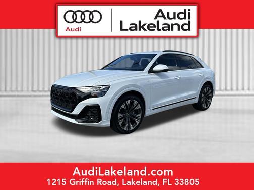 Glacier White Metallic 2026 Audi Q8 55 Premium Plus