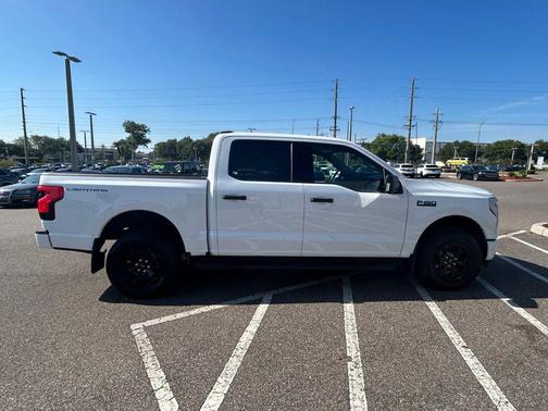 Oxford White 2025 Ford F-150 Lightning XLT