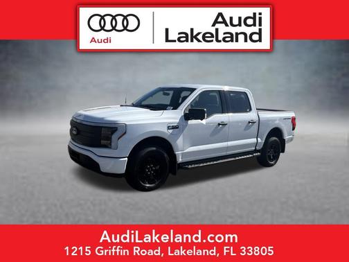 Oxford White 2025 Ford F-150 Lightning XLT
