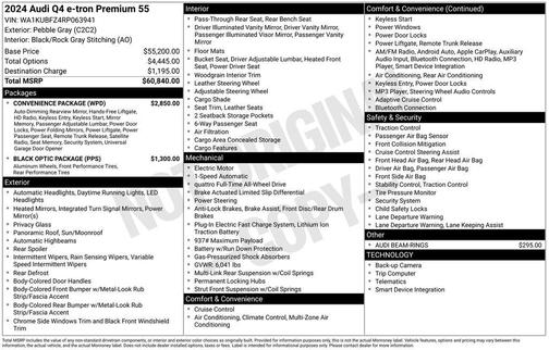 2024 Audi Q4 e-tron Premium 55 quattro