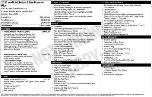 2023 Audi A4 45 S line Premium Plus
