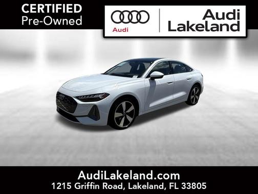Glacier White Metallic 2025 Audi A5 Premium Plus TFSI quattro S tronic