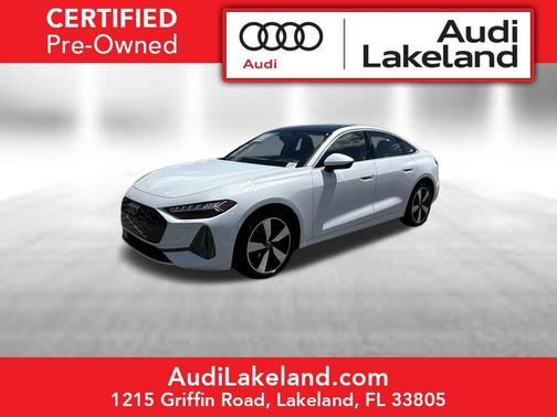 Glacier White Metallic 2025 Audi A5 Premium Plus TFSI quattro S tronic