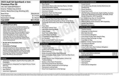 2023 Audi Q4 e-tron Premium Plus 50 quattro