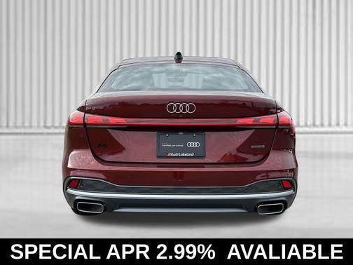 Red Metallic 2025 Audi A5 Prestige TFSI quattro S tronic