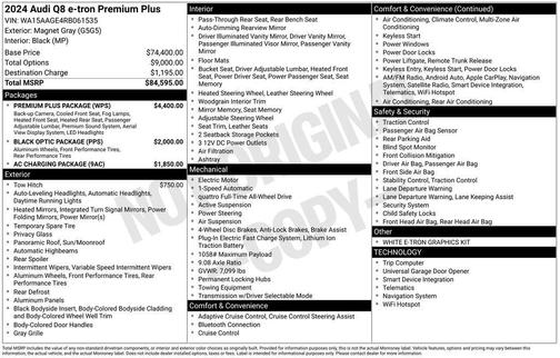 2024 Audi Q8 e-tron Premium Plus