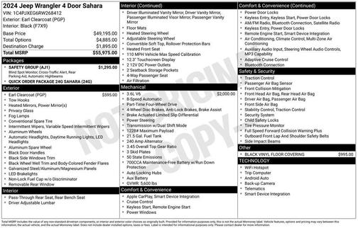 2024 Jeep Wrangler 4-Door Sahara 4x4