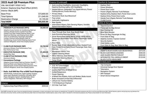 2023 Audi Q8 55 Premium Plus