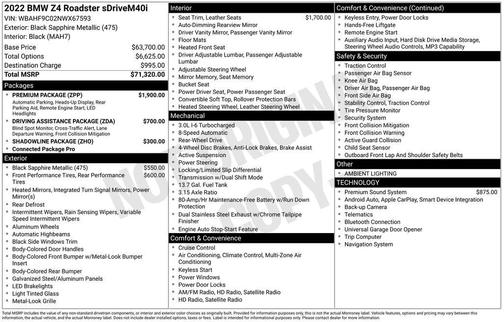 2022 BMW Z4 sDrive M40i