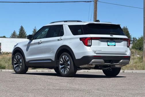 White 2026 Ford Explorer Platinum
