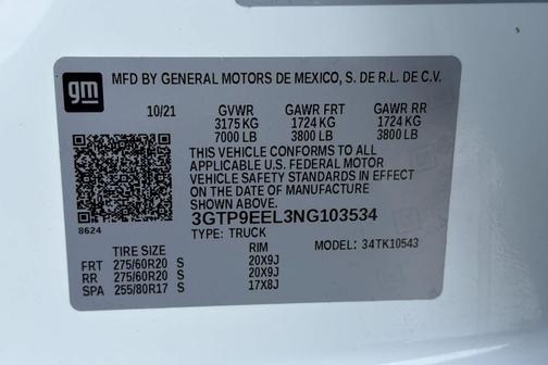 2022 GMC Sierra 1500 AT4