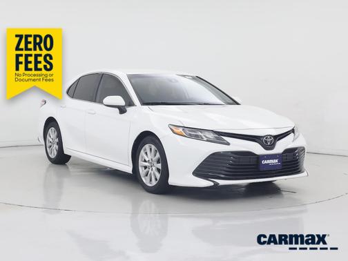 White 2019 Toyota Camry LE