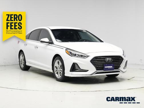 White 2018 Hyundai SONATA SEL