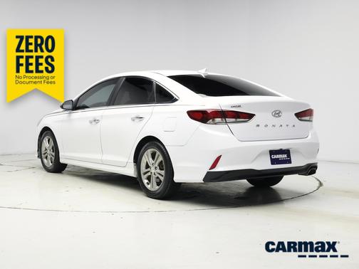 White 2018 Hyundai SONATA SEL