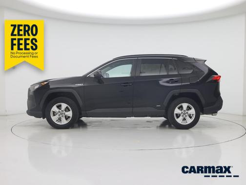 Black 2021 Toyota RAV4 Hybrid LE