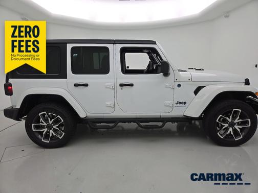 White 2024 Jeep Wrangler 4xe Sport S