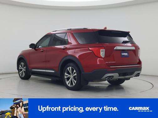 Red 2020 Ford Explorer Platinum