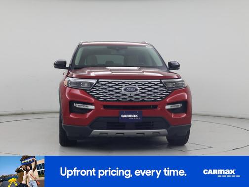 Red 2020 Ford Explorer Platinum