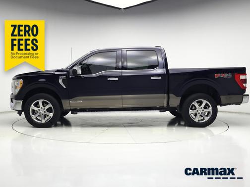 Blue 2021 Ford F-150 Lariat