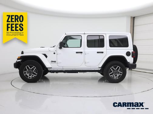 White 2025 Jeep Wrangler Sahara