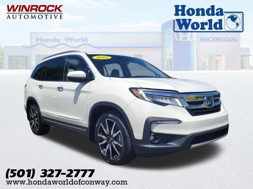 Platinum White Pearl 2022 Honda Pilot Touring 8-Passenger