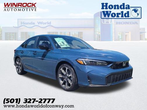 Blue Lagoon Pearl 2026 Honda Civic Hybrid Sport Touring