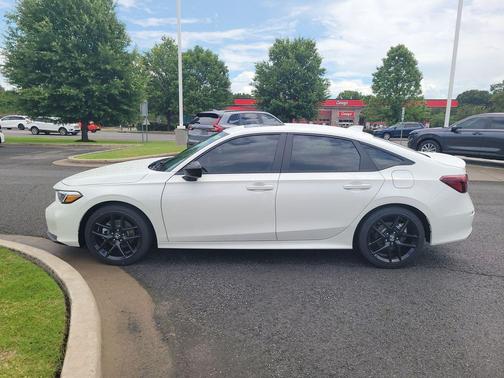 Platinum White Pearl 2026 Honda Civic Hybrid Sport