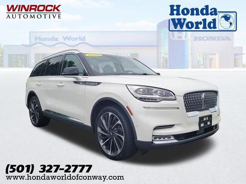 Pristine White Metallic Tri-Coat 2020 Lincoln Aviator Reserve AWD