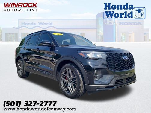Agate Black Metallic 2025 Ford Explorer ST-Line
