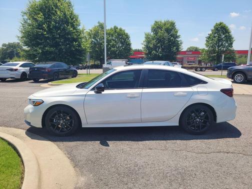 Platinum White Pearl 2026 Honda Civic Hybrid Sport
