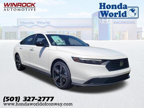 Platinum White Pearl 2026 Honda Accord Hybrid Sport
