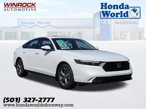 Platinum White Pearl 2026 Honda Accord Hybrid EX-L