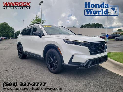 Platinum White Pearl 2025 Honda CR-V Hybrid Sport AWD