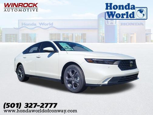 Platinum White Pearl 2026 Honda Accord Hybrid EX-L