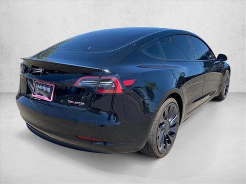 Solid Black 2023 Tesla Model 3 Performance